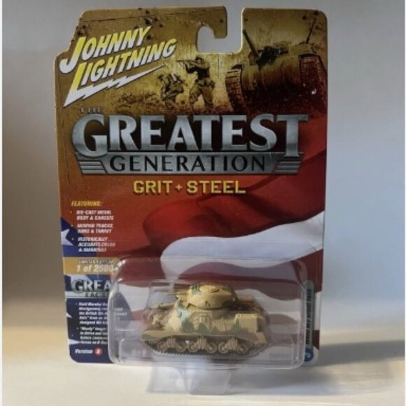 Johnny Lightning Other - NEW NOS Johnny Lightning Greatest Generation WWII M3 Grant Tank 1:2500